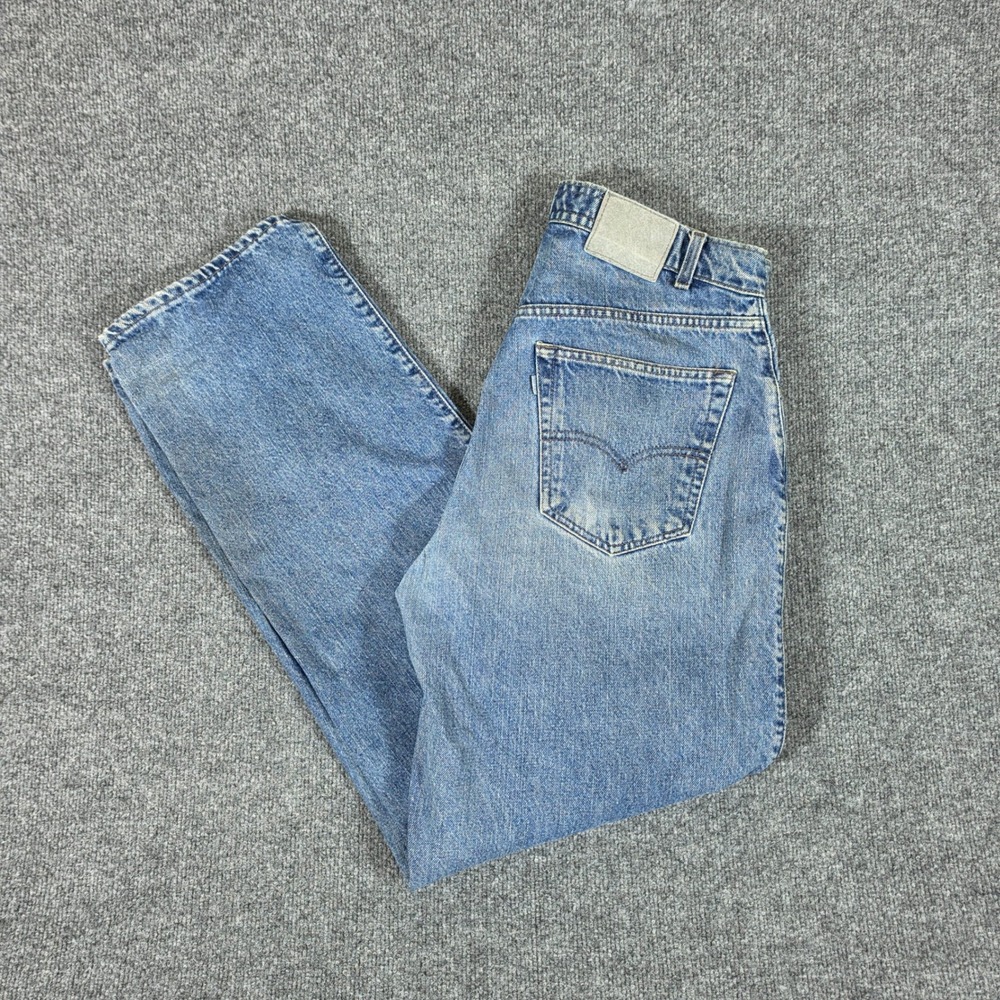 Y2K Levis SilverTab Loose Baggy Jeans Medium Wash Blue Mens Measured Size 32x31
